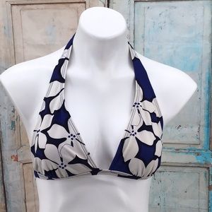 Beach Rays Bikini Top Floral Size LG